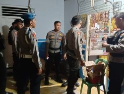 Razia Miras yang dilakukan Polresta Gorontalo Kota, Selasa (17/1/2023) malam. (Foto: Ist)