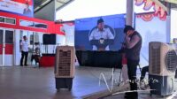 Presiden RI Prabowo Subianto saat memberikan pidato peluncuran Koperasi Merah Putih. [foto:juna/nusantara1]