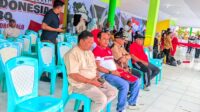Ketua DPRD Kabupaten Gorontalo, Zulfikar Usira (duduk kedua dari kiri) saat mengikuti Gladi Kotor upacara HUT kemerdekaan. [foto:juna/nusantara1]
