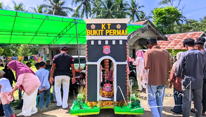Karang Taruna Longalo hadirkan tolangga Menara Center Point. [foto:juna/nusantara1]