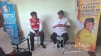 Anggota DPR RI, Rusli Habibie bertemua dengan SAM Retail Sulutgo (PT Pertamina Patra Niaga), Angga Yudiwinata Putra. [foto:nusantara1]