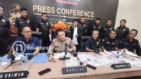 Kapolda Gorontalo, Irjen Pol Widodo saat memberi keterangan dalam konferensi pers, Selasa, 11 November 2025. [foto:fikar/nusantara1]