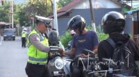 Polresta Gorontalo Kota saat melakukan Operasi Zebra Otanaha. [foto: fikar/nusantara1]
