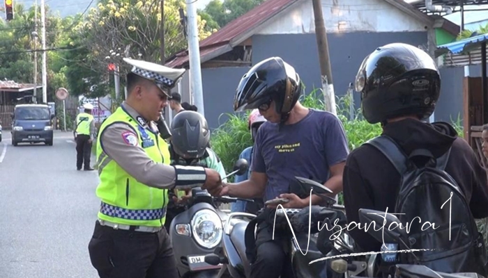 Polresta Gorontalo Kota saat melakukan Operasi Zebra Otanaha. [foto: fikar/nusantara1]