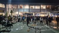 Kericuhan di kawasan Pasar Sentral Kota Gorontalo. [foto:juna/nusantara1]