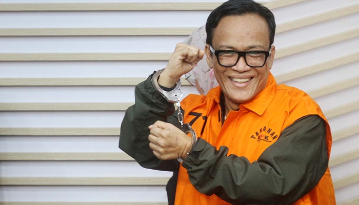 Mantan Wamenaker, Immanuel Ebenezer alias Noel saat ditahan KPK [foto:dok/beritanasional]