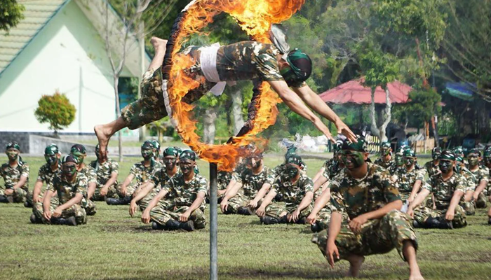 Ilustrasi. Atraksi keterampilan Komponen Cadangan [foto:dok/katadata]