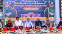 Bupati Gorontalo, Sofyan Puhi saat menghadiri acara yang diselenggarakan oleh KKSS [foto:juna/nusantara1]