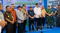 Kapolda Gorontalo, Irjen Pol. Drs. Widodo saat konferensi pers Petani Nelayan Ke XVII 2026. [foto:juna/nusantara1]