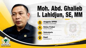 Anggota DPRD Provinsi Gorontalo, Moh. Abd. Ghalieb I. Lahidjun. [foto:dok/nusantara1]
