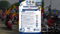 Flyer yang dikeluarkan SMA Negeri 3 Kota Gorontalo. [foto:dok]