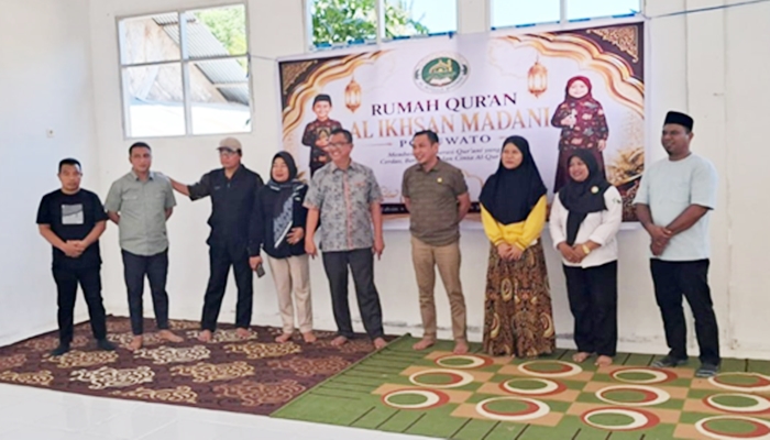Kunjungan Komisi IV ke calon penerima bantuan, Yayasan Rumah Qur'an Al Ikhsan Madani, Pohuwato. [foto:dok/humas]