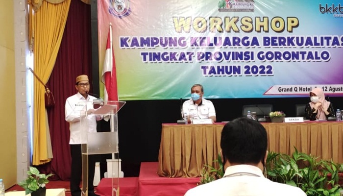 Suasana penyelenggaraan workshop pengelolaan Kampung Keluarga Berkualitas (KB) di Hotel Grand Q, Rabu (10/8/2022). (Foto : Istimewa)