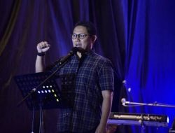 Penjabat Gubernur Gorontalo, Hamka Hendra Noer, saat memberikan sambutan pada Closing Ceremony PKPI Tahun 2022, Ahad (9/10/2022) di Lapangan Taruna Remaja. (Foto: Ist/Diskominfotik)
