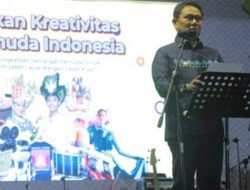 Penjagub Gorontalo, Hamka Hendra Noer ketika memberikan sambutan pada kegiatan pembukaan PKPI yang diselenggarakan Kemenpora RI di Provinsi Gorontalo, Rabu (5/10/2022). (Foto:Ist)