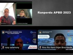 Botu 23 Suasana rapat koordinasi dan evaluasi Ranperda APBD 2023 Pemprov Gorontalo yang berlangsung secara daring, Kamis (10/11/2022). (Foto: istimewa)