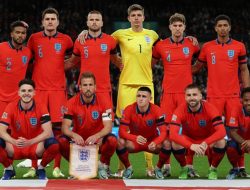 Timnas Inggris saat melakoni pertandingan persahabatan melawan Jerman di Wembley Stadium. (Foto: ISt/ Twitter/@FA)