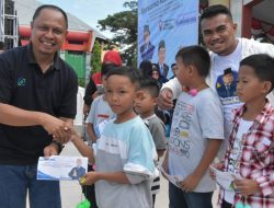 Sekda Kabupaten Gorontalo, Roni Sampir hadir di tengah kegiatan DPW Garpu Gorontalo memperingati Hari Patriotik 23 Januari di Sport Center Limboto. (Foto: Ist/humas)