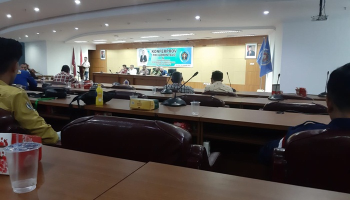 Suasana pembukaan Konferensi PWI Gorontalo, Selasa (24/01/2023). (Foto:Ist)