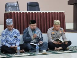 Kapolresta Gorontalo Kota Kombes Pol Dr. Ade Permana,.S.I.K.,M.H menggelar kegiatan baca yasin bersama, Jumat (6/1/2023)