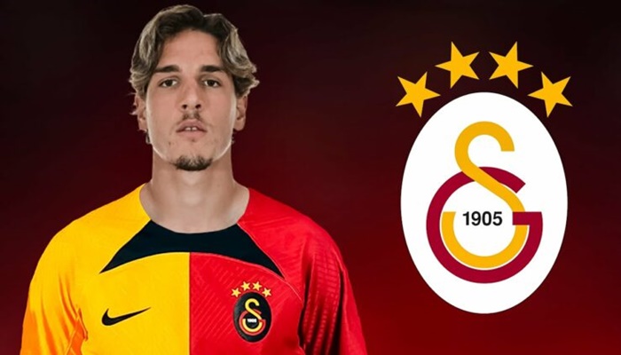 Nicolo Zaniolo dengan kostum Galatasaray. (Foto: Ist)