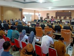 Sosialisasi perubahan Perda Nomor 10 /2017 oleh Pansus DPRD Gorontalo Utara kepada aparatur desa dan BPD. (Foto: Ist)