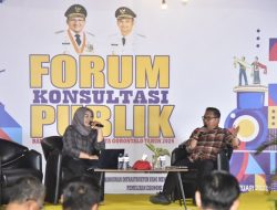 Forum Konsultasi Publik yang digelar Bappeda Kota Gorontalo pada Senin (13/2) malam. (Foto: Ist/humas)