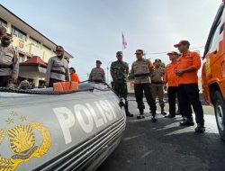 Polresta Gorontalo Kota menggelar apel siaga bencana. (Foto: Ist)