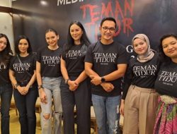 Konferensi pers film Teman Tidur di kawasan Prapanca, Kebayoran Baru, Jakarta Selatan, Jumat (24/2)