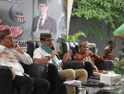 Menteri Pariwisata dan Ekonomi Kreatif, Sandiaga Uno (tengah), didampingi Gubernur Hamka Noer, Bupati Prof. Nelson Pomalingo kala membuka ‘Ramadhan Fair’ di kawasan Foodcourt. (Foto: Ist)