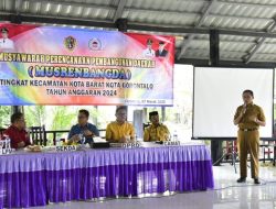 Sekda Kota Gorontalo, Ismail Majid saat memberi sambutan pada acara Musrenbangda, di Kota Barat. (Foto: Ist)