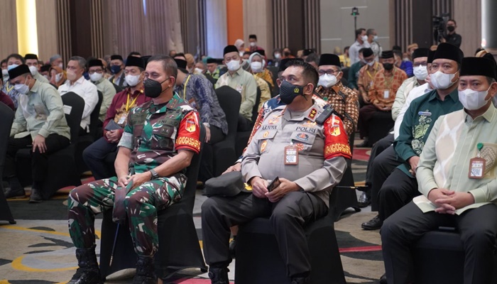 Kapolda Gorontalo Irjen Pol. Angesta Romano Yoyol, saat menghadiri rangkaian kegiatan kunjungan Wapres RI Ma'ruf Amin. (Foto: Ist)