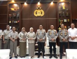 Kapolda Gorontalo Irjen Pol. Drs. Angesta Romano Yoyol M.M saat menerima audiensi dari Kanwil BPN Provinsi Gorontalo Senin (8/5). (Foto: Ist)