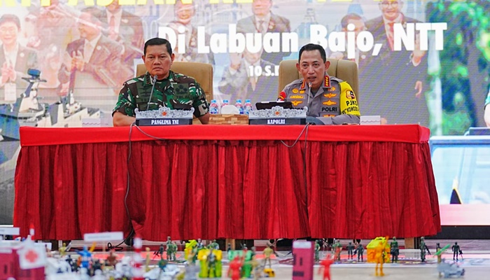 Panglima TNI Laksamana Yudo Margono dan Kapolri Jenderal Listyo Sigit Prabowo. (Foto: Ist)