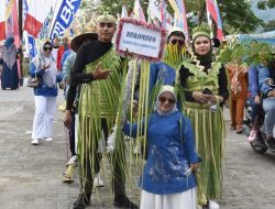 Defile Peserta FPDL 2023 dari Dinas Kominfo Kabupaten Gorontalo. (Foto: Ist)