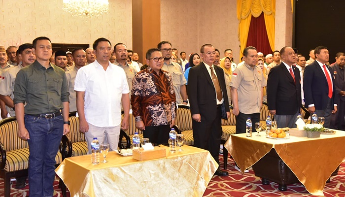 Pelantikan pengurus KONI Provinsi Gorontalo masa bakti 2023/2027 di Hotel Grand Q, Kota Gorontalo. (Foto: Ist)