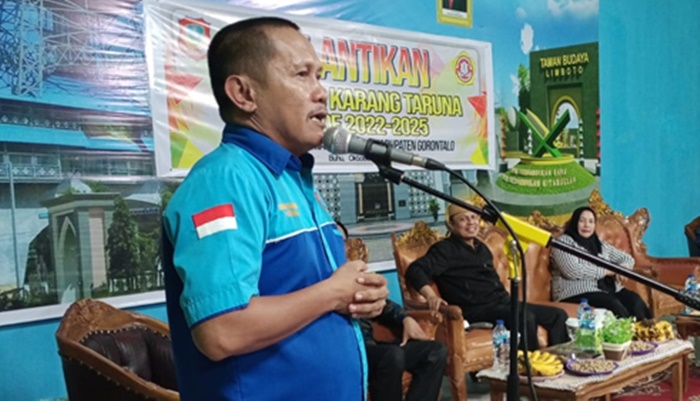 Ketua Karang Taruna Kabupaten Gorontalo Sofyan Ishak.