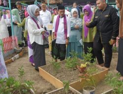 Bupati Gorontalo, Nelson Pomalingo, saat mencanangkan Kampung Wisata Herbal di Kelurahan Hutuo. (foto:ist)