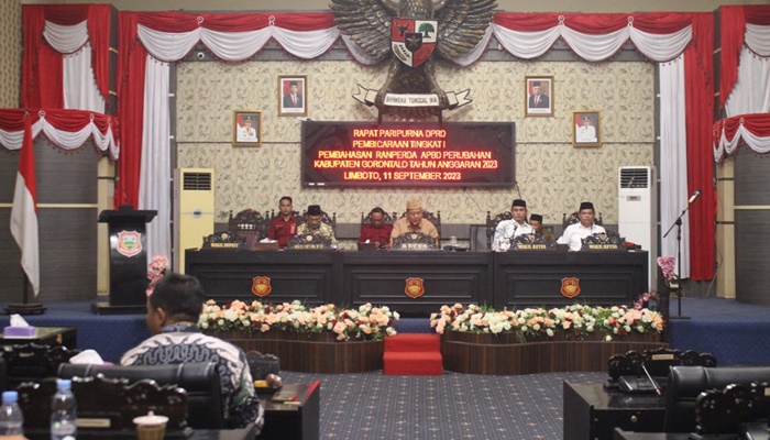 Suasana paripurna APBD Perubahan 2023, yang digelar Senin lalu. Dengan disetujui pembahasan ranperda APBD Perubahan oleh ketujuh fraksi, Banggar dan TAPD akan membahas sebelum disahkan