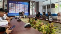 BPS Gorontalo merilis berita tentang inflasi pada Oktober 2023, Rabu (1/11). [Foto: Nusantara1]