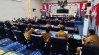 Rapat Banggar DPRD Kabupaten Gorontalo bersama TAPD Senin (15/7). [foto:ist]