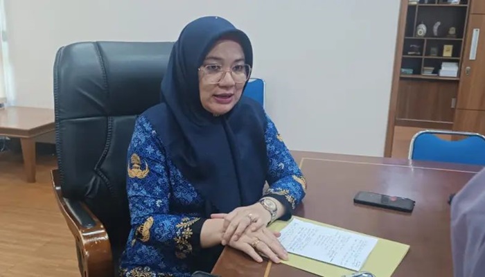 Kabag Ekonomi Setda Kota Gorontalo, Kaima Leni usai rapat koordinasi nasional pengendalian inflasi yang dilangsungkan secara virtual, Senin (17/2). [foto:ist]