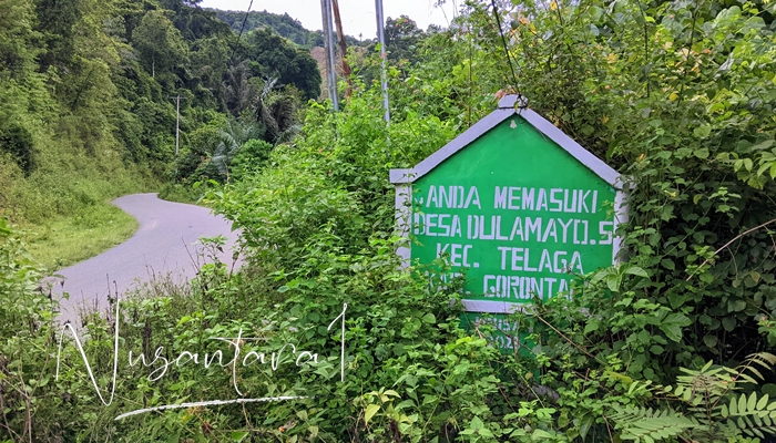 Tapal batas Desa Dulamayo Selatan. [foto:juna/nusantara1]
