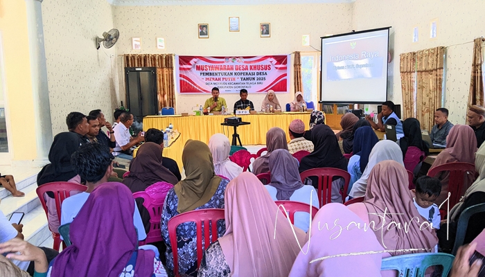 Musdes Khusus Pembentukan Kopdes Merah Putih. [foto:juna/nusantara1]