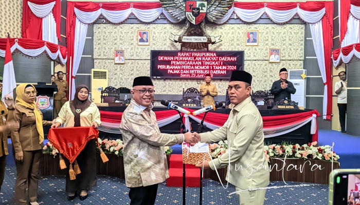 DPRD terima Ranperda perubahan pajak dari Pemda. [foto:juna/nusantara1]