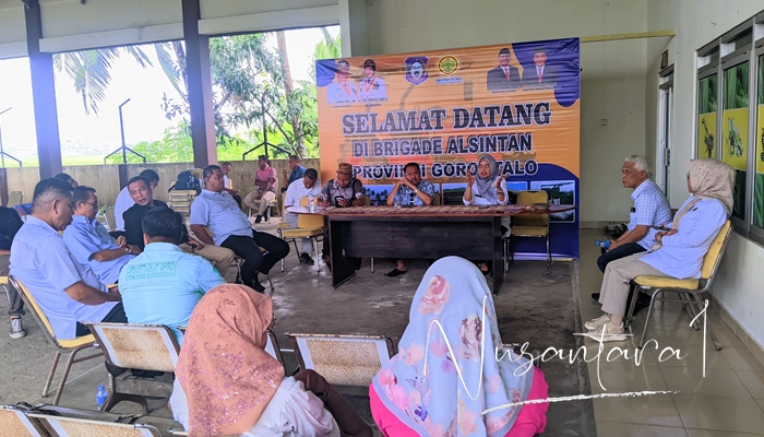 Kunjungan Kerja Anggota DPRD Provinsi Gorontalo ke Markas Brigade Alsintan. [foto:juna/nusantara1]