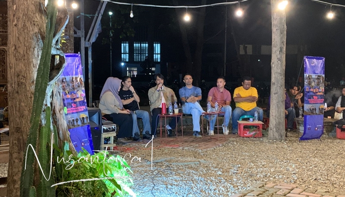 FPMIK Gorontalo gandeng Braga Mongondow dalam diskusi budaya di Kedai Polahi Kopi, Jumat, 27 Juni 2025. [Foto: Fikar Buntuan/Nusantara1].