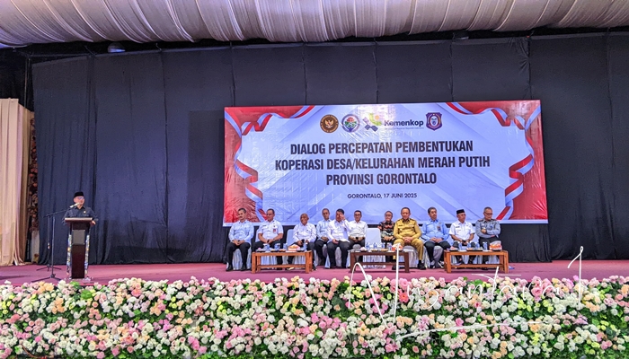 Menteri Desa Yandri Susanto saat memberi sambutan. [foto:juna/nusantara1]