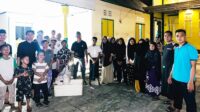 Polda Gorontalo saat menyalurkan daging qurban kepada sejumlah panti asuhan. [foto:ist]