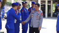 Kapolda Gorontalo Irjen Pol. Drs. R. Eko Wahyu Prasetyo, SH saat berkunjung ke Mako Ditpolairud, Selasa 10 Juni 2025. [foto:ist/humas]